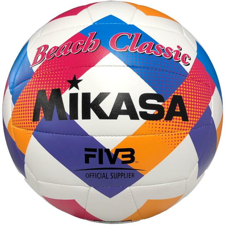 Image du produit Mikasa Piłka siatkowa plażowa Beach Classic biało-niebiesko-różowa BV543C-VXA-O (5)