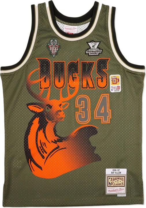 Produktbild Mitchell & Ness NBA Milwaukee Bucks Ray Allen Flight Swingman Trikot Herren (XL)