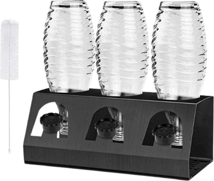 Immagine prodotto Hermex Abtropfgestell für SodaStream-Flaschen Flaschenhalter Abtropfhalter Abtropfständer