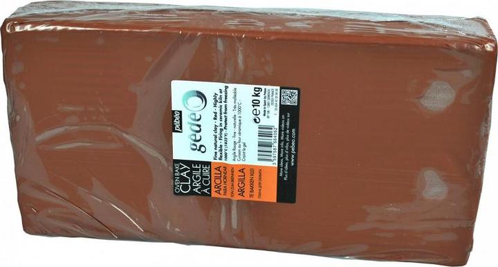 Pebeo Gédéo Ton zum Brennen Rot 10 Kg (Rot)