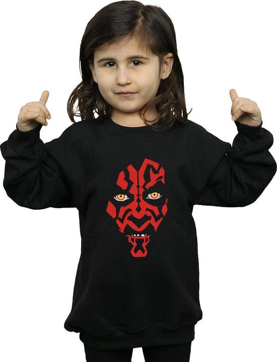 Immagine prodotto Star Wars Darth Maul Face Felpa Ragazze (140, 146)