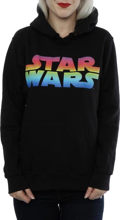 Actual product image Star Wars Womens/Ladies Rainbow Logo Hoodie (XXL)