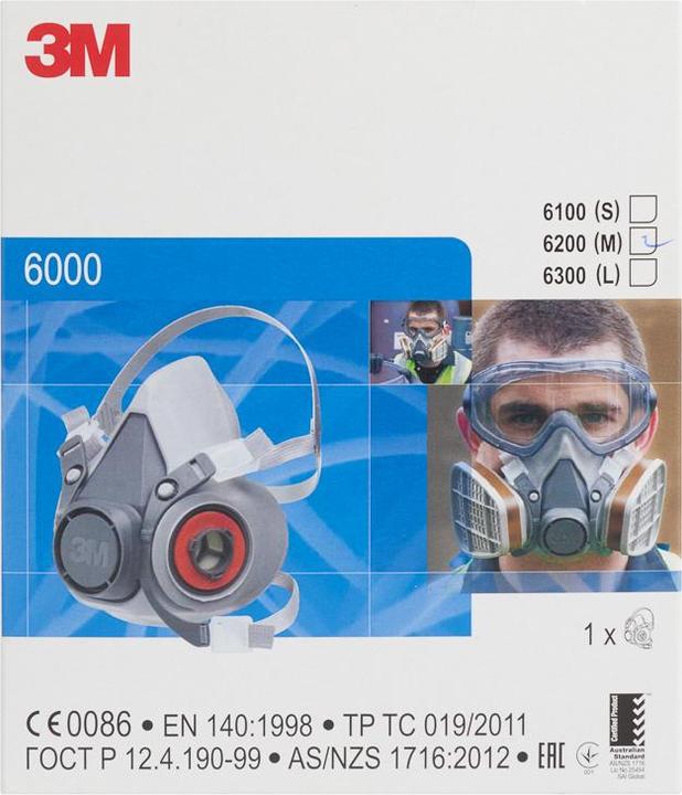 Actual product image 3M Paint spray mask medium 6200 (P3, 1 x)
