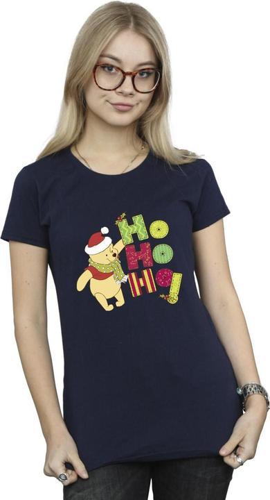 Immagine prodotto Disney Winnie The Pooh Ho Ho Ho Scarf Maglietta Donna (XXL)