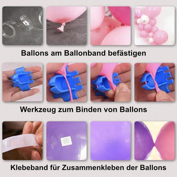 Produktbild Hermex Meerjungfrau Luftballon Set Geburtstagsballon Meerjungfrau Set Zahl
