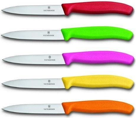 Immagine prodotto Victorinox Set di 5 coltelli per verdure misti e colorati (10 cm)