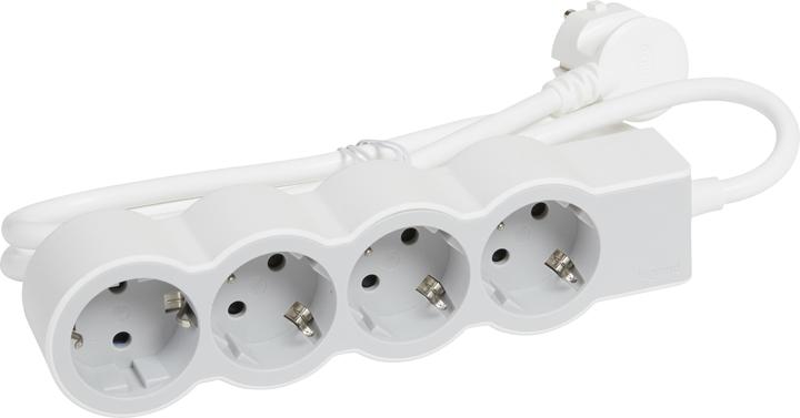 Produktbild Legrand Flache Steckdosenleiste, 4-fach Steckdose (4 x, CEE 7/7, 1.50 m)