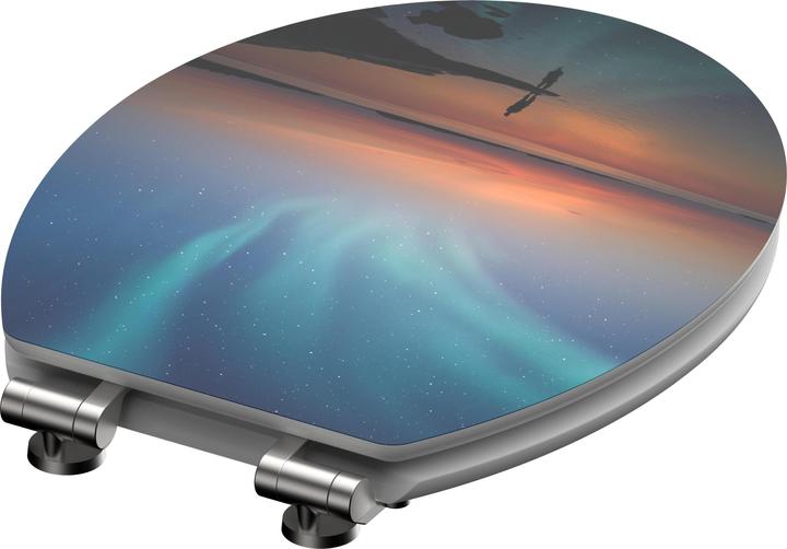 Actual product image Schütte MDF HG WC-Sitz POLAR LIGHTS