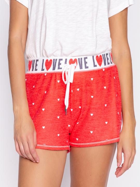 Actual product image Pj Salvage Pyjama bottom red/small patterned (40)
