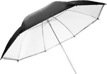 Produktbild Falcon Eyes Jumbo Reflexschirm URN-T86TSB1 Diffuss Weiss + Silber/Schwarze Hülle 216 cm (Reflektor)