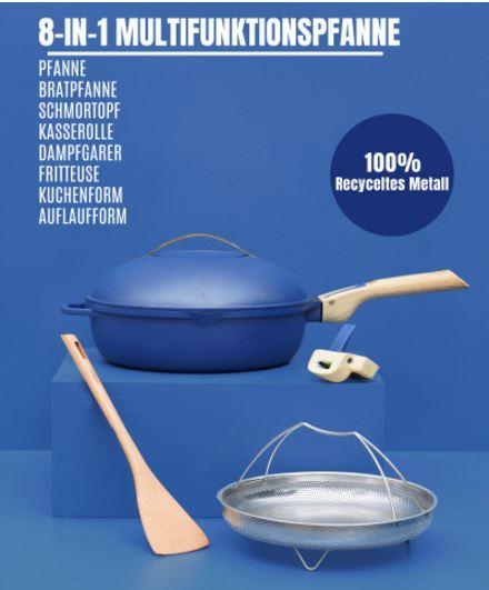Immagine prodotto Cookut La Fabuleuse 24 cm, Saphir blau (Pirofila + casseruola)