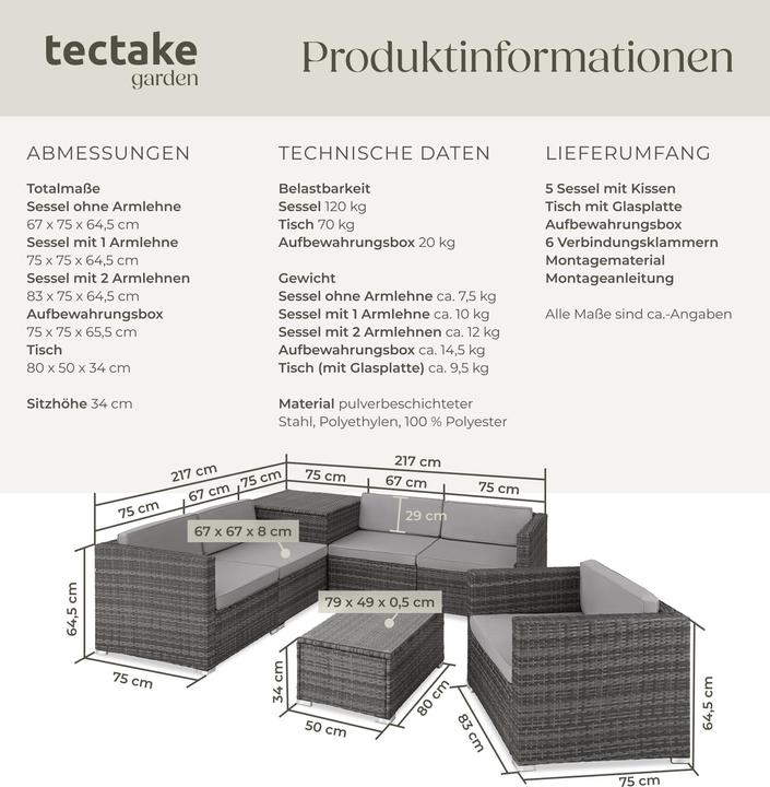Actual product image tectake Pisa