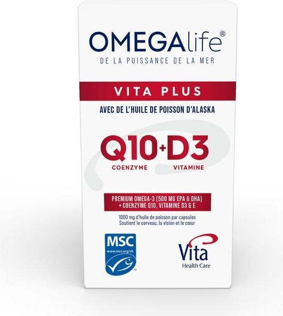 Produktbild Omega-Life OMEGA Life Vita Plus Kaps Ds 90 (90 Stück, Kapseln, 202 g)