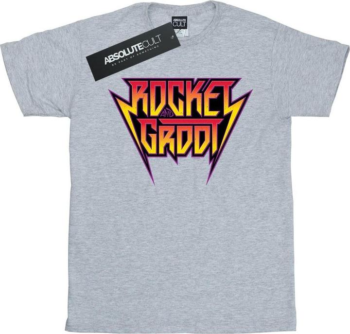Produktbild Guardians Of The Galaxy Vol. 2 Rocket And Groot Metal Logo TShirt (S)