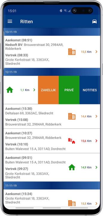 Image du produit Nedsoft RittenRegistratie Plus (iOS, Android)