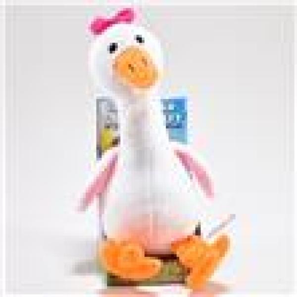 Immagine prodotto Kögler Oca Laber "Daisy" con fiocco, 12,5x17x24cm, batterie incluse (26 cm)