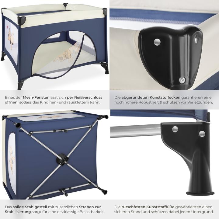 Produktbild tectake Baby Laufstall Tommy (105 cm, 105 cm)