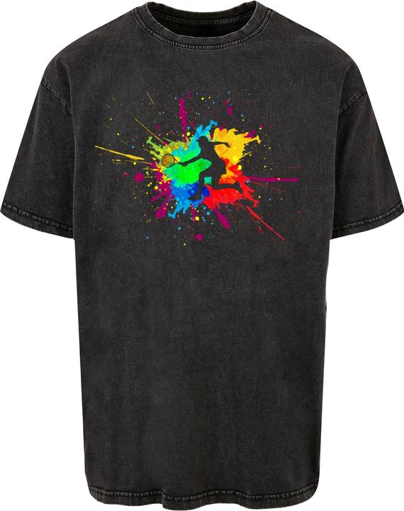 Merchcode Color Splash Player Acid Washed Oversized Tee - 117937 (L)