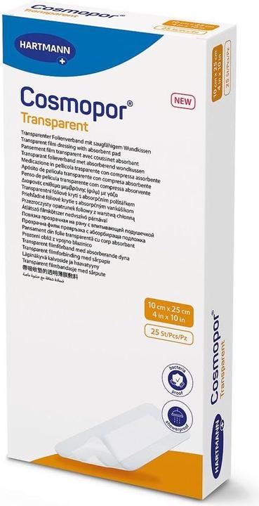 Actual product image Cosmopor transparent 10x25cm sterile 25 pcs (25 x)