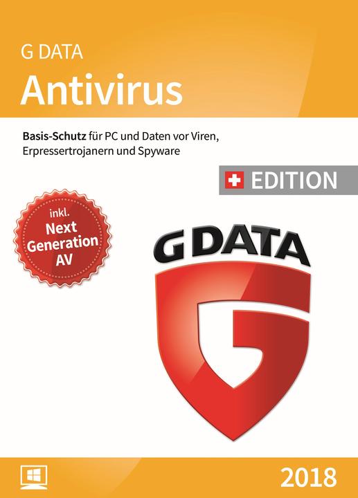 Immagine prodotto G Data AntiVirus 2018 Edizione Svizzera (3 Utente, 12 mesi)