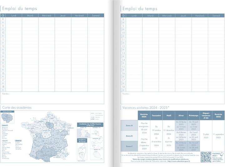Immagine prodotto Clairefontaine Agenda degli insegnanti (21 x 29,7 cm, Francese)
