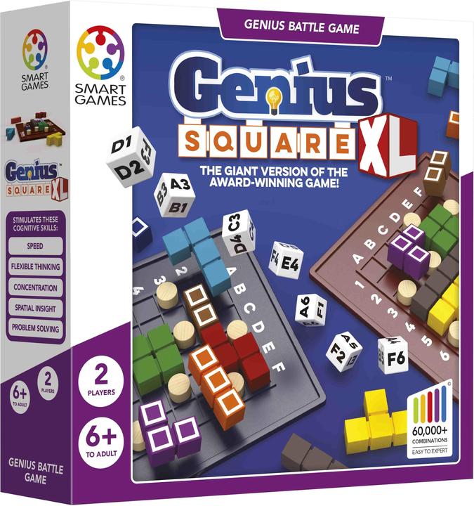 Immagine prodotto Smart Games SmartGames - Genius Square XL, gioco di puzzle da battaglia, 6+ anni (Tedesco, Inglese, Francese, Italiano)