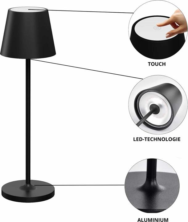 Produktbild Luxula LED-Akku-Tischleuchte LX700160 (200 lm)