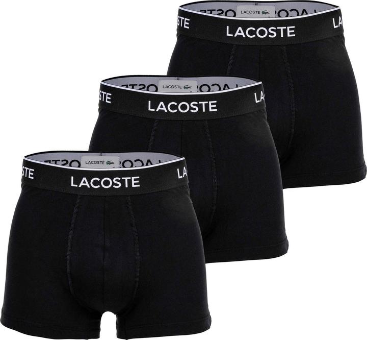Lacoste Boxer Court Sous-Vetement (L, 3er Pack)