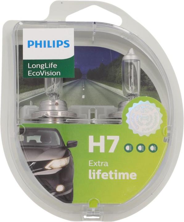 Image du produit Philips LongLife EcoVision 12972LLECOS2 Lampe pour éclairage avant (H7)