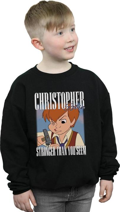 Actual product image Disney Boys Winnie The Pooh Christopher Robin Montage Sweatshirt (116)