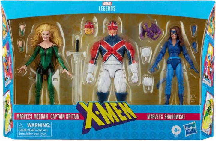 Produktbild Hasbro X-Men Excalibur Marvel Legends Captain Britain, Meggan, Shadowcat Actionfiguren Set