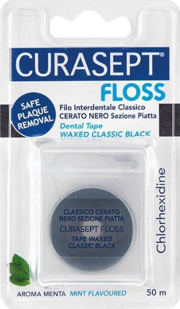Curasept FLOSS dental floss black (50 m)