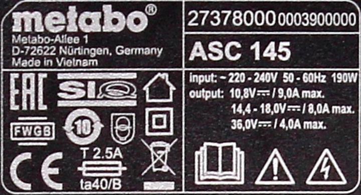 Image du produit Metabo Basis-Set (18 V)