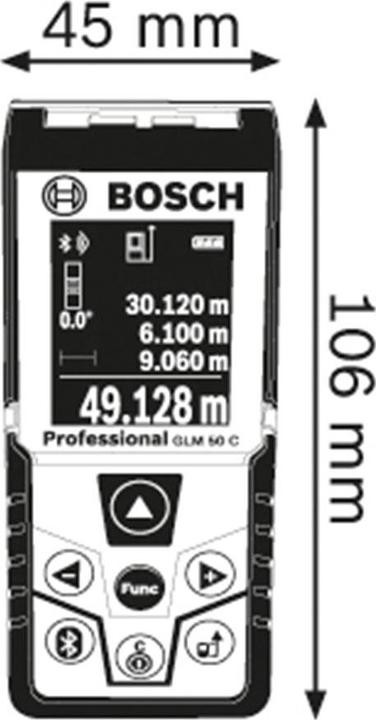 Actual product image Bosch Professional Glm 50 C (50 m, 635 nm)
