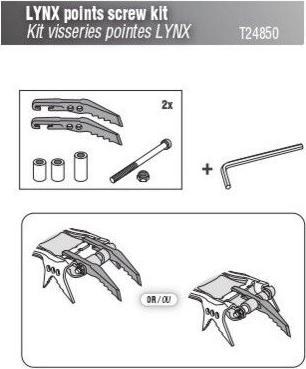 Image du produit Petzl Kit de pointes frontales Lynx (Taille unique)