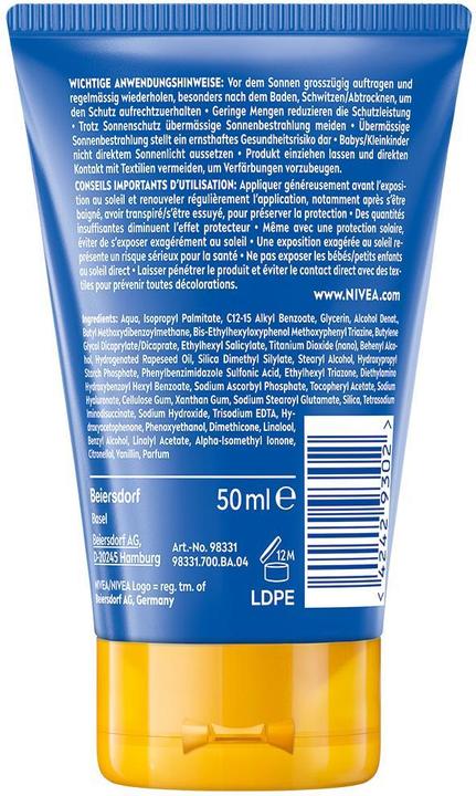 Produktbild NIVEA Sonnencreme Schutz & Pflege To Go LSF 30 (Sonnencreme, SPF 30, 50 ml, 65 g)