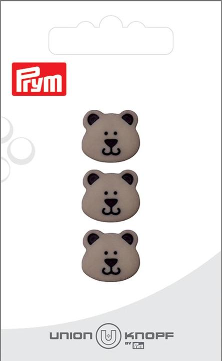 Image du produit Prym Boutons Ours 15 mm, 3 pièces, Gris