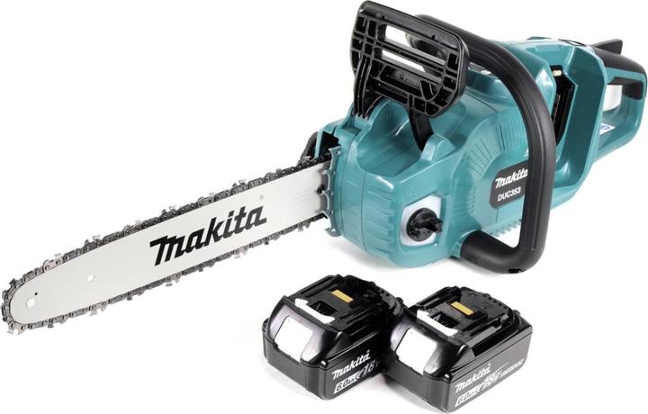 Immagine prodotto Makita DUC 353 G2 Motosega a batteria 36V ( 2x18V ) Brushless 35 cm + 2x batteria 6,0 Ah - senza (Sega a catena a batteria)