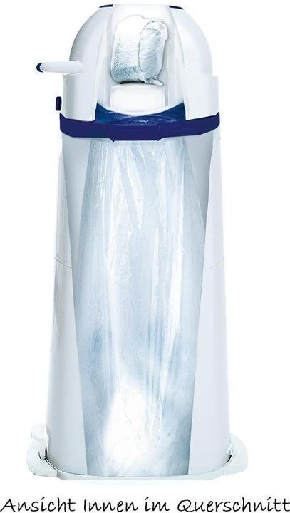 Produktbild Diaper Champ Windeleimer Large 80 l Silber/Weiss