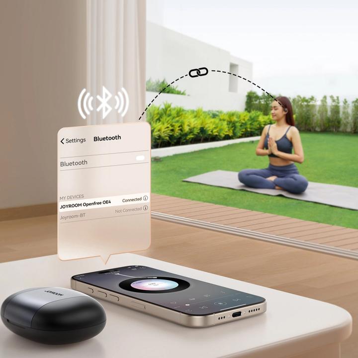 Image du produit Joyroom Openfree Open-Ear True Wireless Headphones - Black (Sans fil)