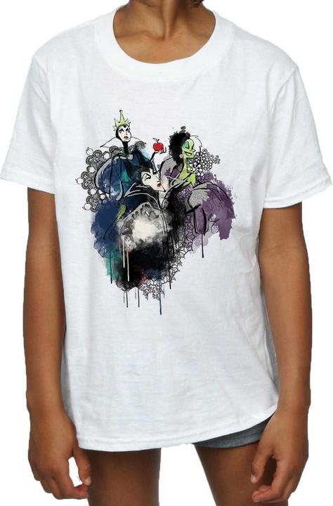 Immagine prodotto Disney Villains Sketch Maglietta Ragazze (140, 146)