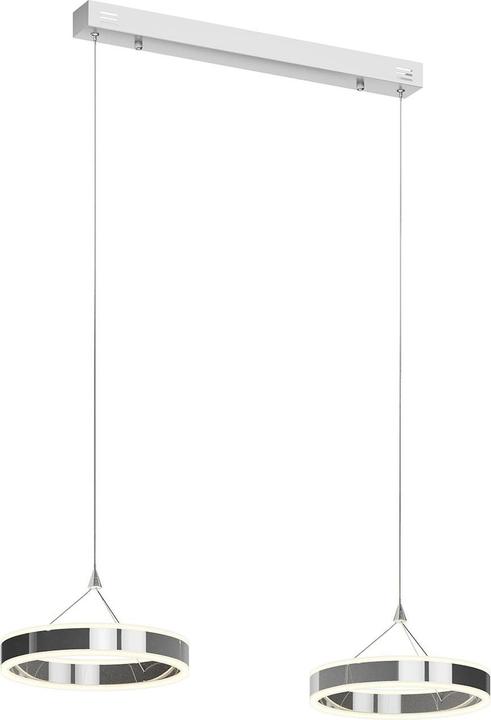 Image du produit Lucande Lyani Lampe à suspendre L85 Chrome/White (3200 lm)