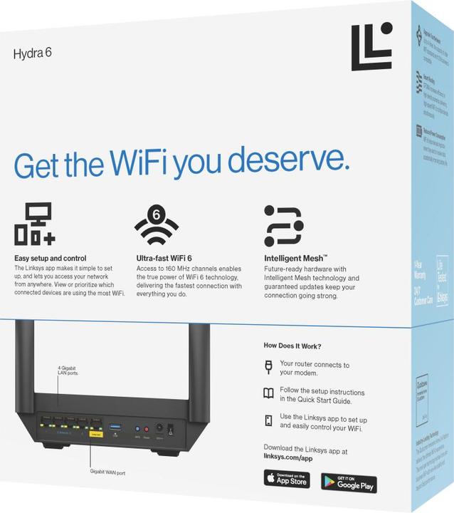 Image du produit Linksys Routeur Wi-Fi 6 maillé double bande AX3000