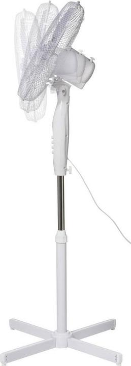 Produktbild Sygonix Bodenventilator 50 W (Ø x H) 600 mm x 1200 mm Weiss Oszillierend, Höhen