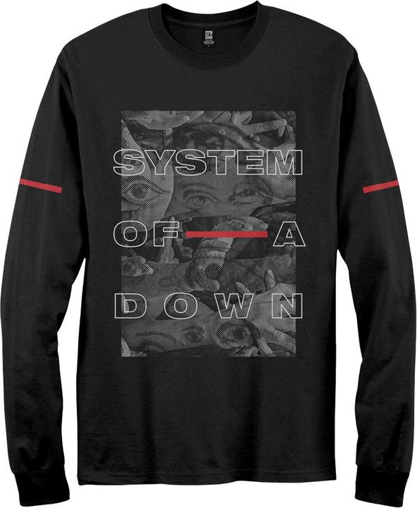 Immagine prodotto Music Brand Eye Collage Maglietta Manica Lunga Adulto Unisex (M)