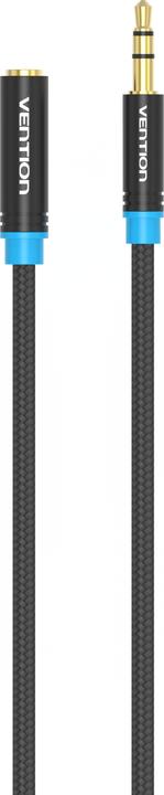 Actual product image Vention Braided 3.5mm Audio Extender 1.5m VAB-B06-B150-M Black (1.50 m)
