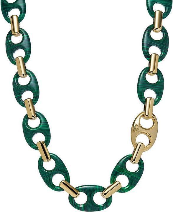 Image du produit Emporio Armani EGS3145710 Ladies Collier - Gold -Colored (Laiton, Or, Malachite)