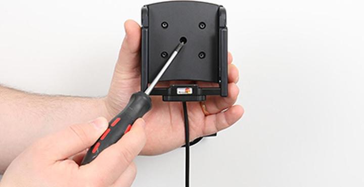 Actual product image Brodit Active USB holder, 12/24V, for SAMSUNG Galaxy XCover 7 (charging via pogo pins)