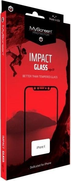 Produktbild MyScreen Protector MS ImpactGLASS Edge 3D iPhone 7/8 biały/white Antyuderzeniowe szkło hybrydowe na cały ekran 8H (1 Stück, Apple iPhone 7)