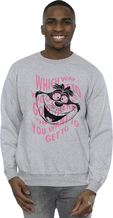 Actual product image Disney Mens Alice In Wonderland Chesire Cat Sweatshirt (M)
